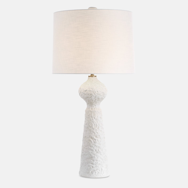 Catelin Textured White Table Lamp