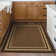 Non-Slip Bordered Area Rug For Living Room, Hallway, Entryway Rug