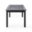 Table de salle à manger extensible gris foncé