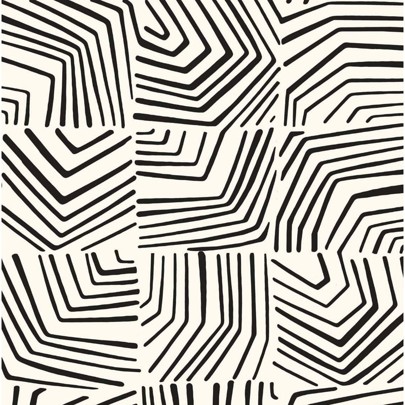 Rouleau de papier peint L 33 pi x l 20,9 po Contra Costa, Encre