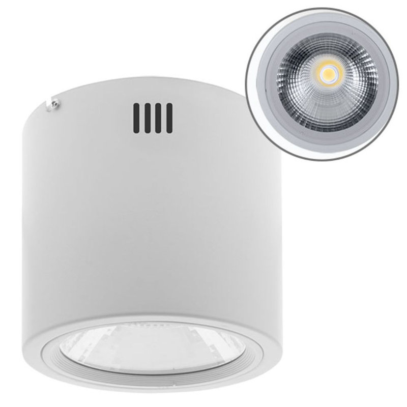 Kira LED Flush Mount, 18cm H x 19cm W x 19cm D, White