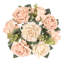 Bouquet de tiges de fleurs d'hortensia artificielles mélangées-1859142451