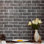 Grey Brick Peel And Stick Wallpaper Self Adhesive Removable Faux Brick Wall Covering Textured Vinyl Contact Paper Waterproof Decorative Wallpaper For Kitchen Backsplash Living Room Bedroom And Home Decor