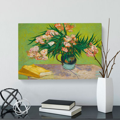 Oleanders by Vincent Van Gogh - Wrapped Canvas Painting