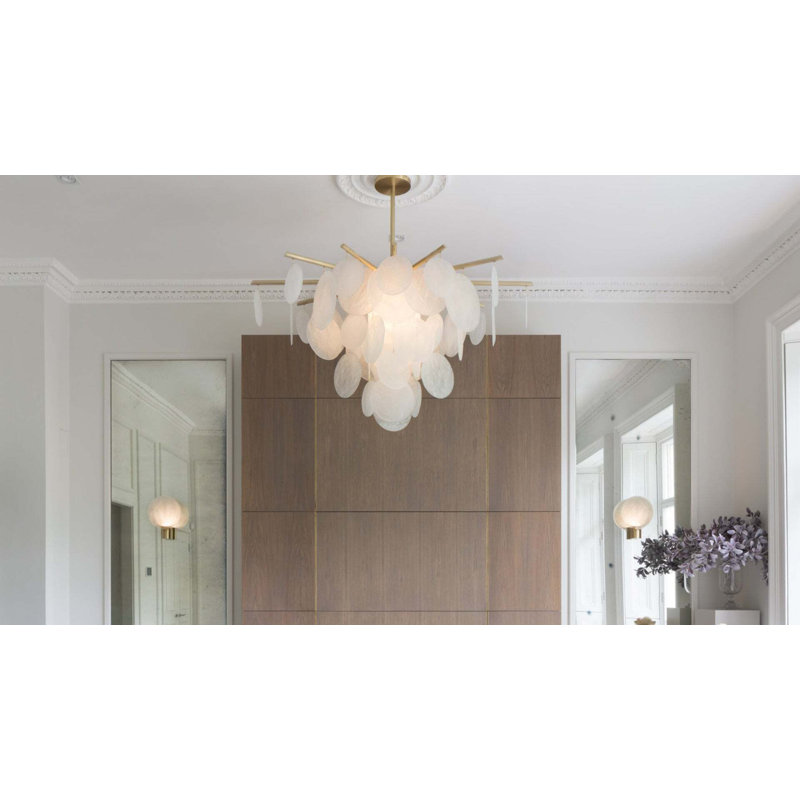 Nimbus 4 - Light Chandelier, Satin Brass