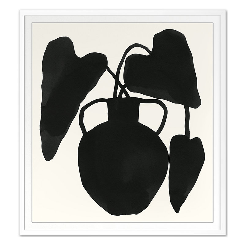 Indigo Urn 2 Print by Roebuck, Kate, White Single Picture Framed, 36'' H x 33'' W