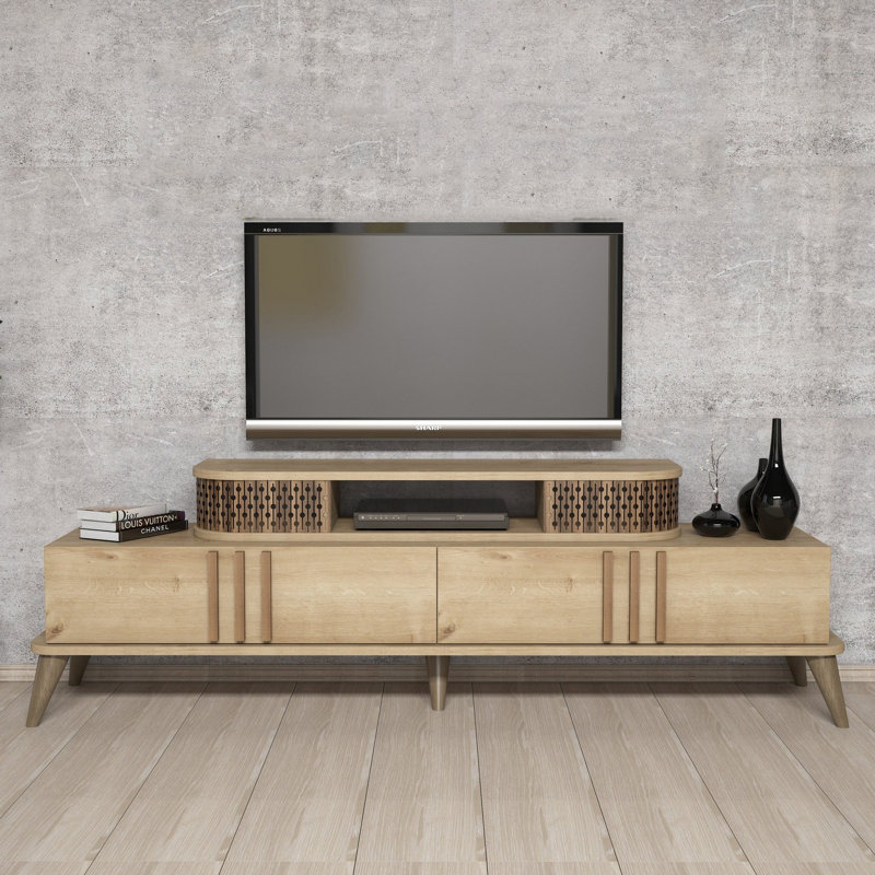 Keikei Unfinished TV Stand, Natural