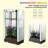 Outdoor Plant Box,Garden Bed With Trellis,With Cover,Drainage Holes And Zipper Door-1348320819-1348320818