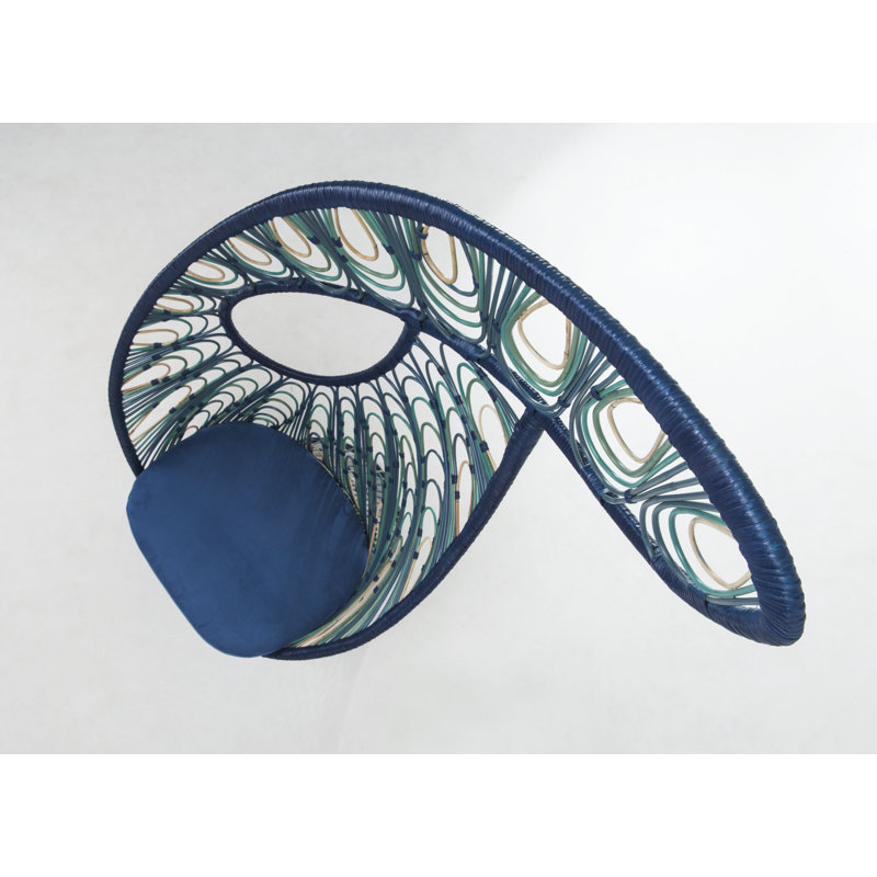 Peacock Chair, Bitwin Cobalt Blue, Teal