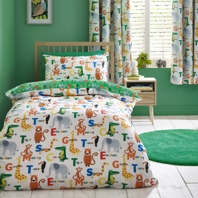 Animal Magic Reversible Duvet Cover Set
