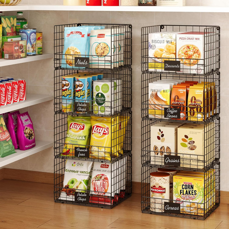 Étagère de rangement pour vêtements à 4 niveaux
