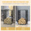46cm W x 30cm D Metal Log Store