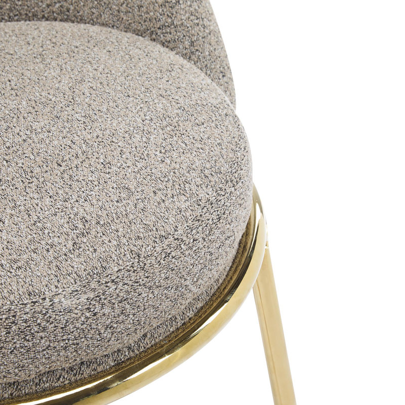 Ensemble de 2 tabourets de bar rembourrés Celano, Beige