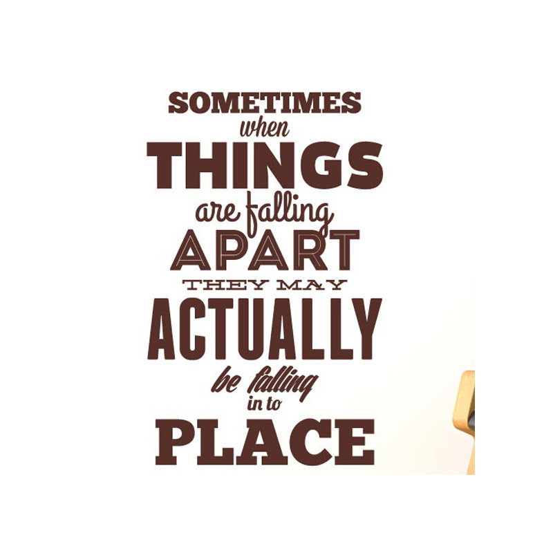 Non-Wall Damaging Wall Decal, Brown