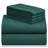 Luxclub 4 PC Emerald Split King Silky Soft Cooling Extra Deep Pocket Performance Sheet Set-123418285-134223515