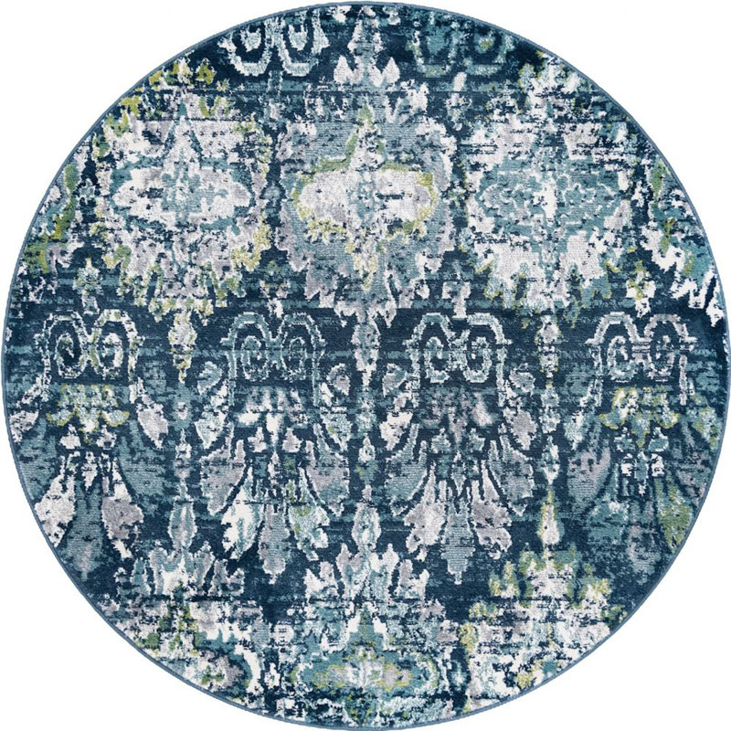 Endel Abstract Indoor Rug, Round 5'