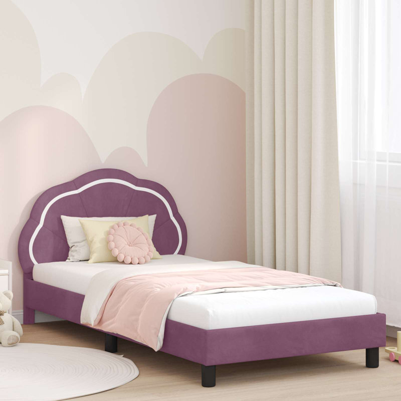 Bed Frame, European Single (90 x 200 cm), Purple