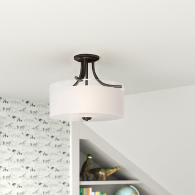 Yazmin Glass Semi Flush Mount