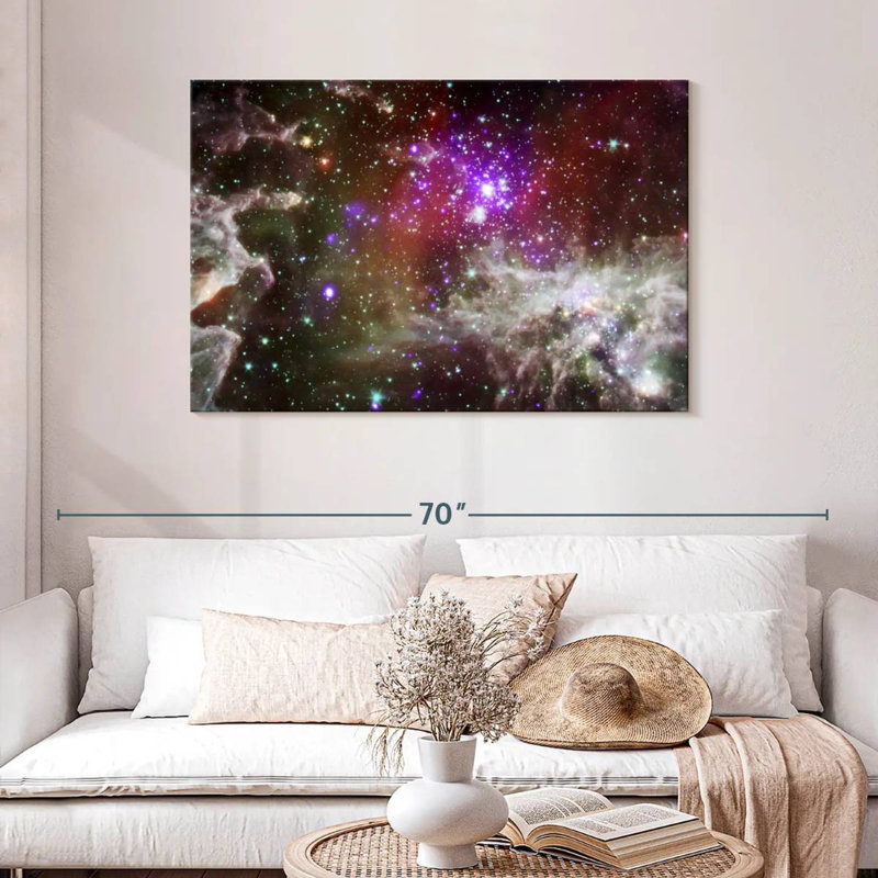 Oberle Dazzling Pacman Nebula, 30'' H x 45'' W