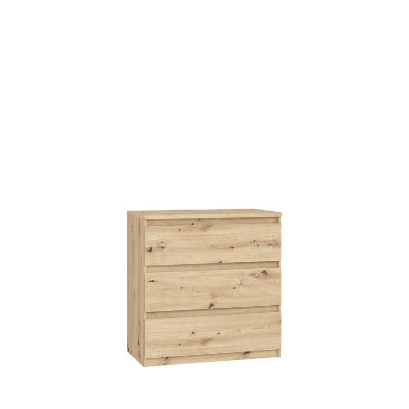 Priyaka 3 - Drawer Rectangle Accent Chest, Brown