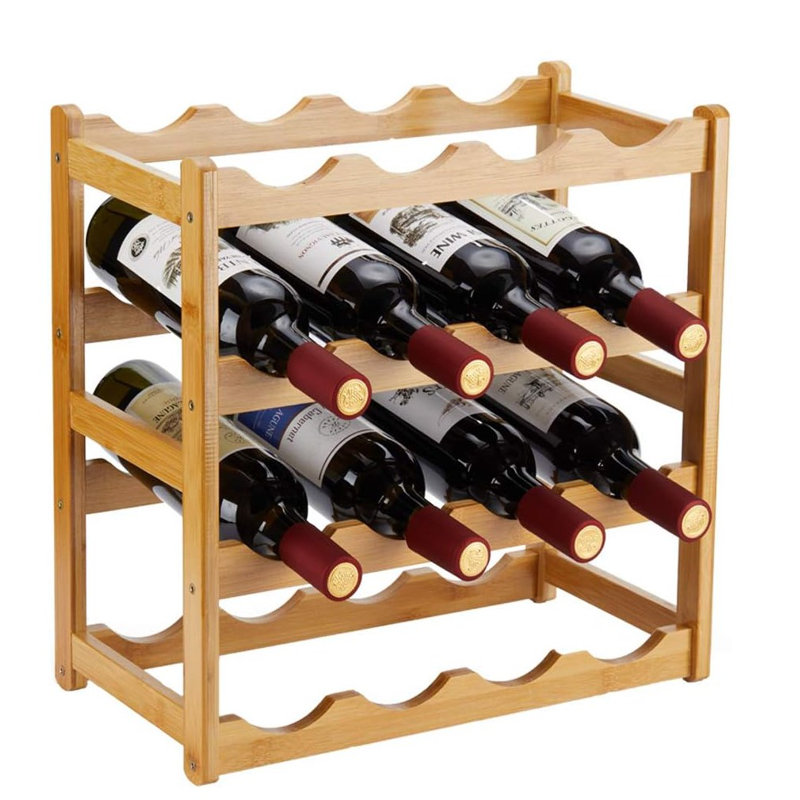 Kentay Floor Wine Bottle Rack, Natural