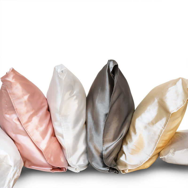 White Satin Standard/Queen Pillowcase for Skin & Hair