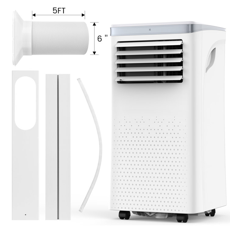 COWSAR 3 in 1 8000 BTU Portable Air Conditioner for 270 Sq. Ft. with Remote  Included for Bedroom, Garage, Office