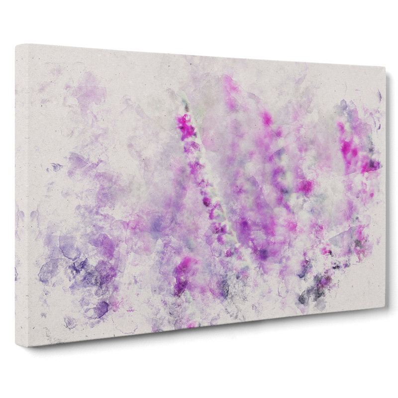Purple Heather - Wrapped Canvas, 35cm H x 50cm W x 3cm D