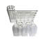 Wall Mounted Wine Glass Rack in Chrome