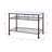 Pilarcitos Transitional Kitchen Island with Faux Marble Top in White and Gray