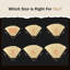 240 Size 100 Brown Coffee Filter Paper Cones