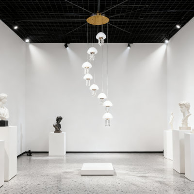 8 - Light Dimmable Led Cluster Pendant