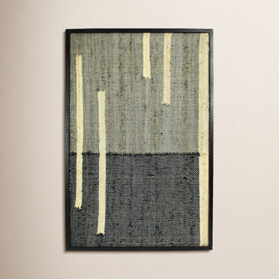 Lines On Dark Woven Wall Art