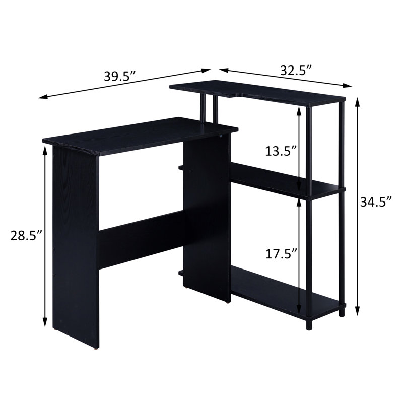 Office Desk With Bookshelf