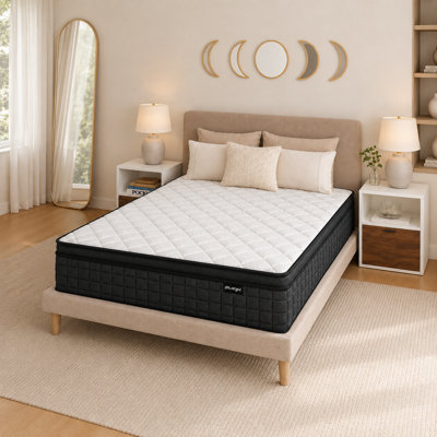 12'' Medium Firm Hybrid Mattress – Pocket Springs, Motion Isolation & CertiPUR-US