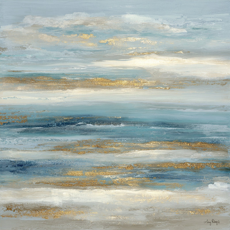 Art mural sur toile Calm Waterscape, H 20 po x l 20 po x P 1,5 po
