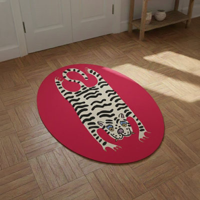 Tapis 💖 tigre rose