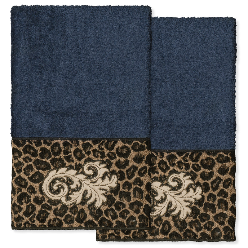  Turkish Cotton Hand Towel, Midnight Blue