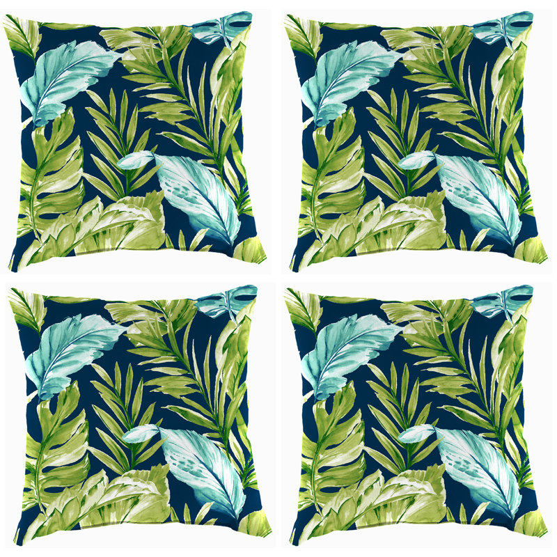 16" x 16" Outdoor Throw Pillow, Zealand Capri