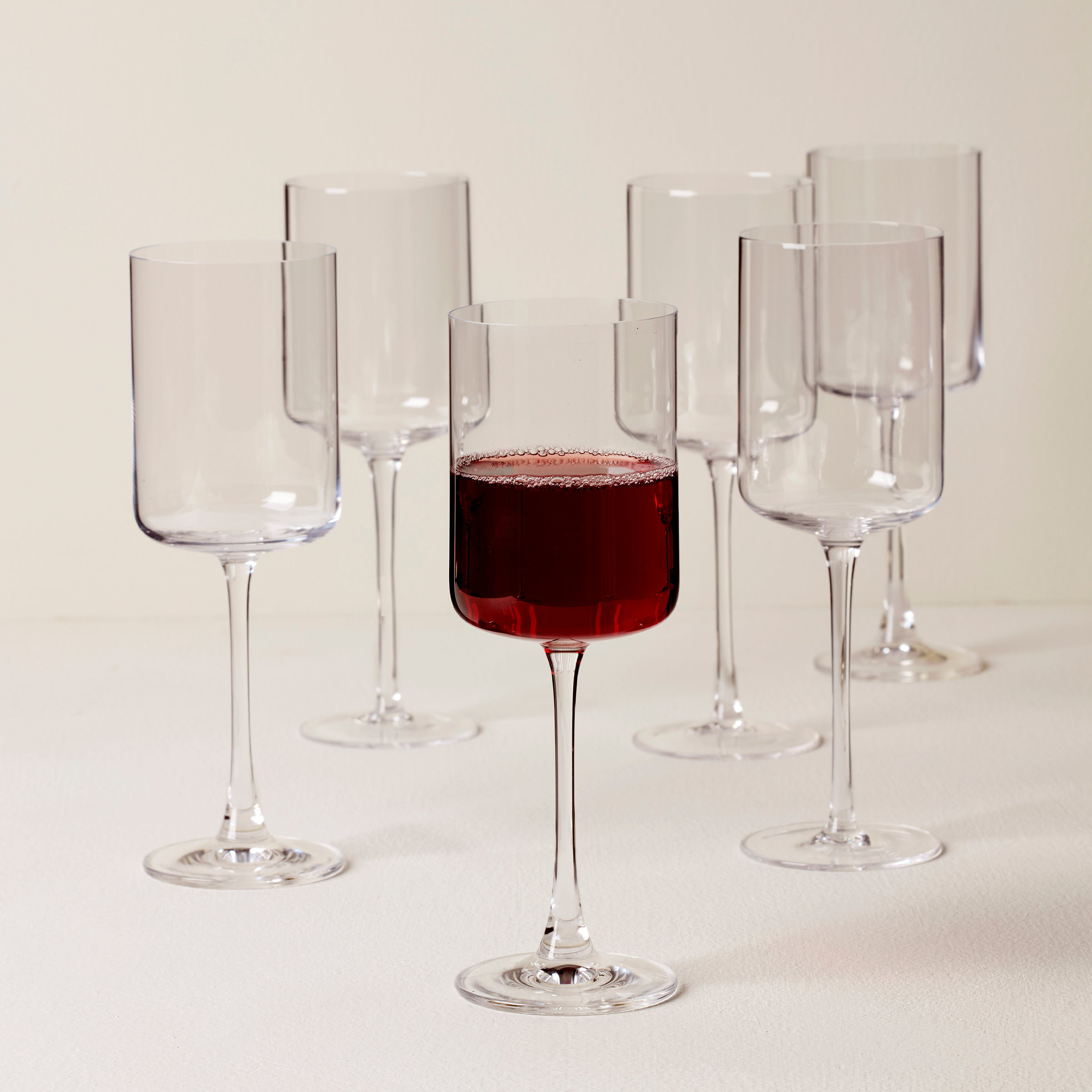 lenox wine glass Vintage Lenox Crystal Madison Platinum Rim Wine Glasses main image 0