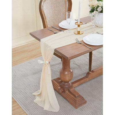 Cheatom Solid Wedding Table Runner