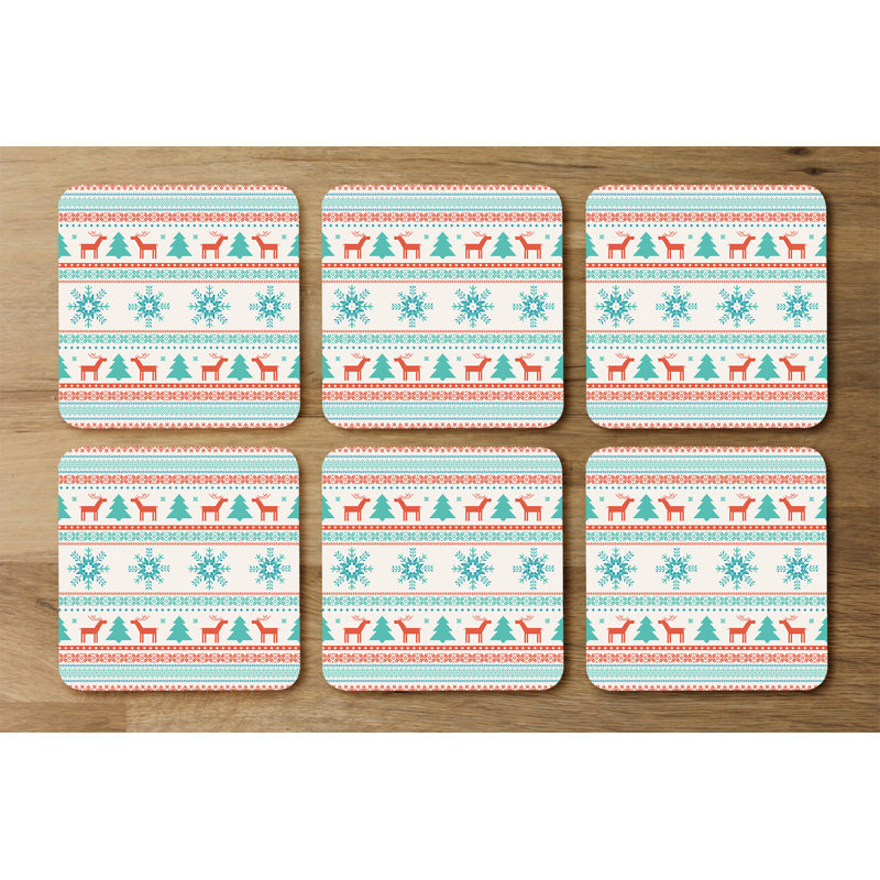 Square 6 Piece Coaster Set
