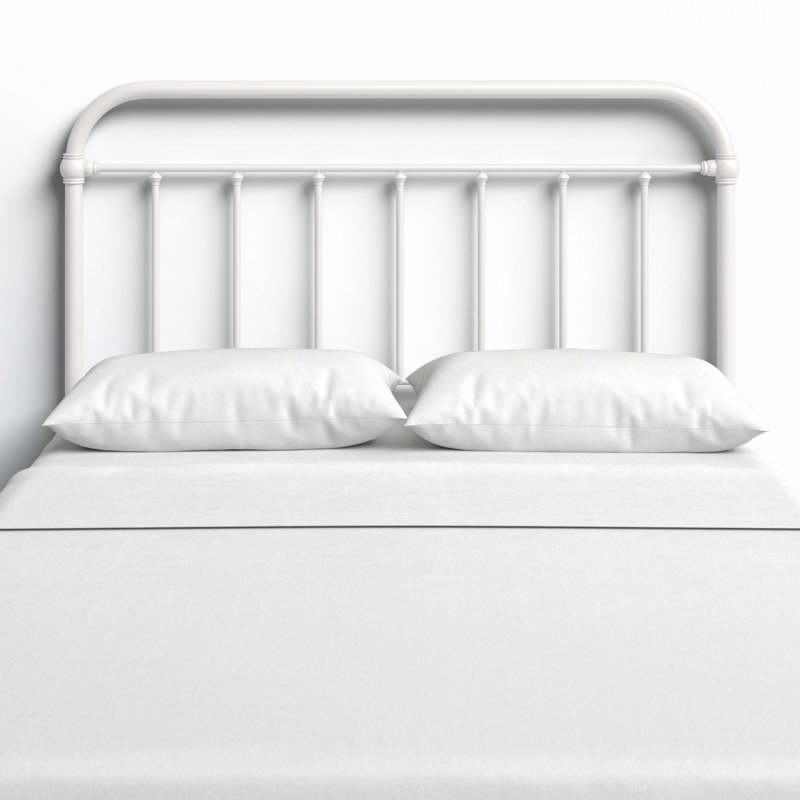 Shumacker Steel Slat Headboard, Full/Queen, White