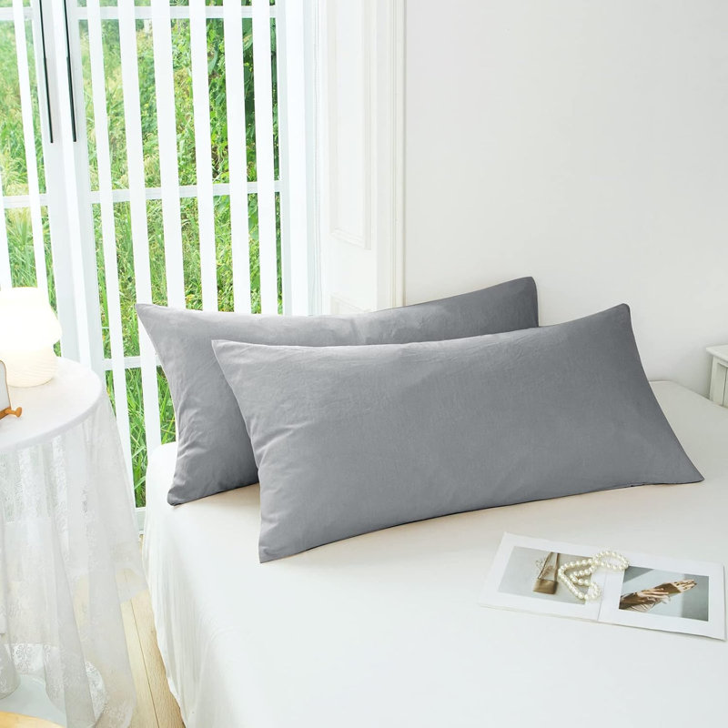 Housse de coussin réversible, Gris