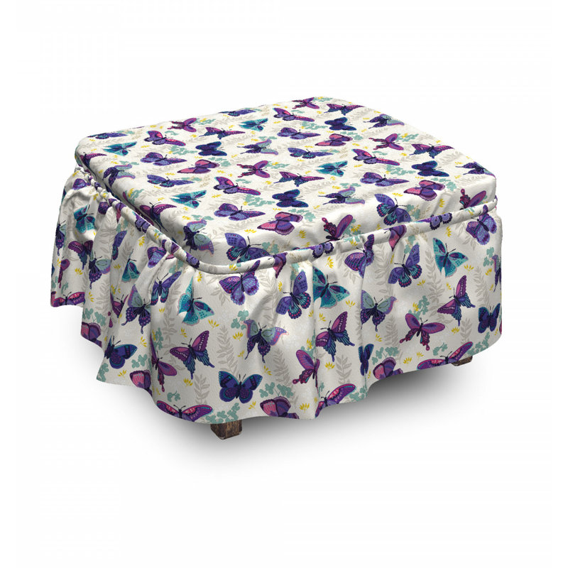 Box Cushion Ottoman Slipcover