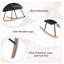 Chaise berçante rembourrée Modern Teddy - Siège rembourré pour le salon / la chambre à coucher-2143724103