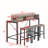 Versatile Bar Table Set with Power Socket and LED Light for Multiple Rooms-251858552