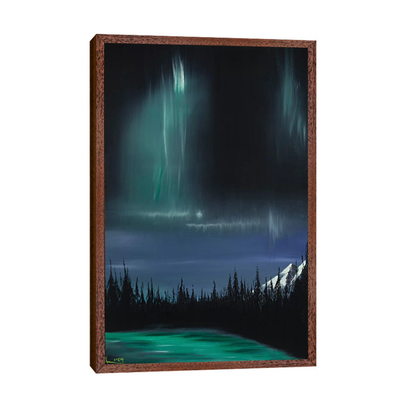 Collison II by Christian Klingeler - Print on Canvas, Classic Brown Wood Framed Canvas, 101.6cm H x 20.32cm W x 3.81cm D