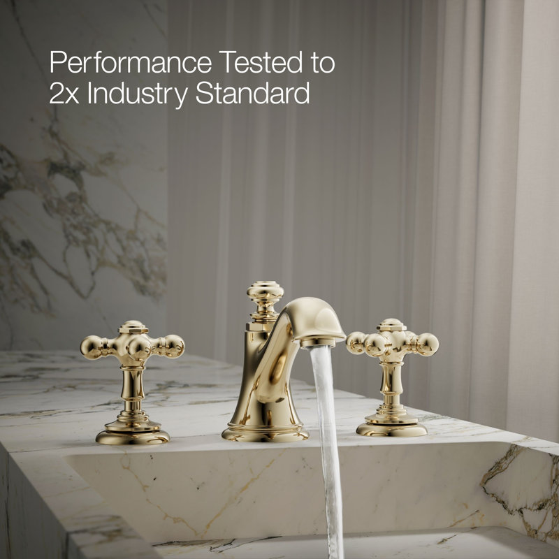Artifacts® Bathroom Sink Cross Handles, Vibrant French Gold