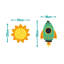Colourful Space Wall Stickers